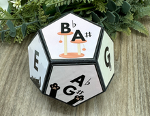 Load image into Gallery viewer, Mega Music Dice - Kitty cat 12-sided die
