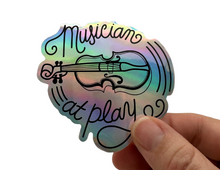 Load image into Gallery viewer, PS Musicians At Play Holographic Sticker
