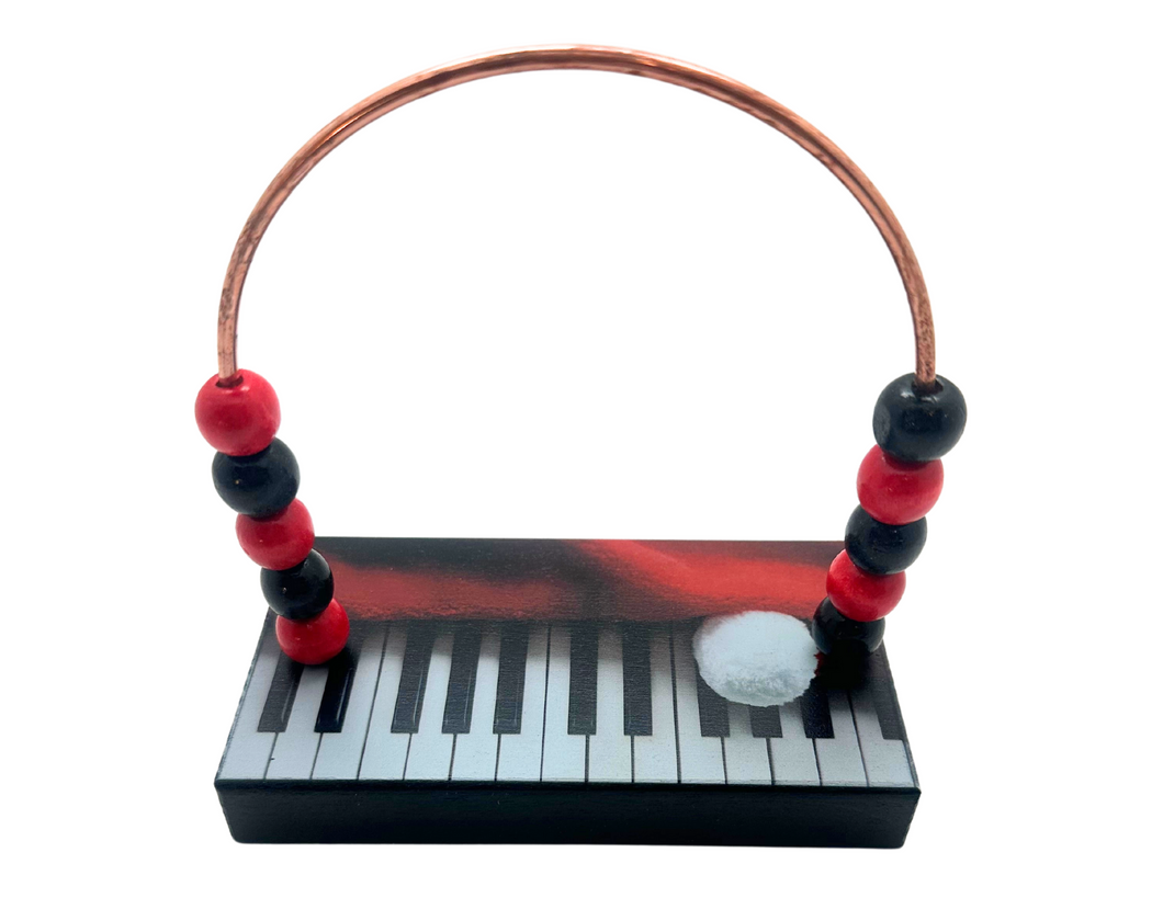 Holiday Piano Santa Bead Counter