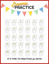 Load image into Gallery viewer, Summer Shave Ice Practice Charts (Digital Download)
