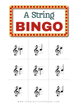 Load image into Gallery viewer, Violin A String Bingo (Digital Download)
