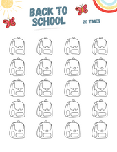 Load image into Gallery viewer, Back to School Practice Chart (Digital Download)
