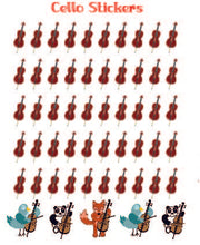Load image into Gallery viewer, PS Sheet Cello Stickers
