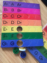 Load image into Gallery viewer, Musical Alphabet Magnets - Rainbow
