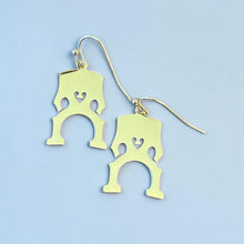 Load image into Gallery viewer, Dangle Fish Hook Stainless Steel Earrings Cello Bridge

