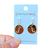 Load image into Gallery viewer, Dangle Fish Hook Stainless Steel Earrings F-Holes
