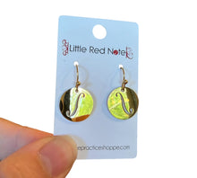 Load image into Gallery viewer, Dangle Fish Hook Stainless Steel Earrings F-Holes
