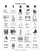 Load image into Gallery viewer, Piano Bingo - The Inside Facts
