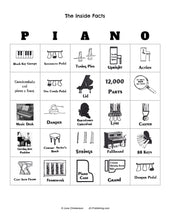 Load image into Gallery viewer, Piano Bingo - The Inside Facts

