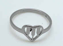 Load image into Gallery viewer, Stainless Steel Piano Heart Ring
