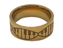 Load image into Gallery viewer, Stainless Steel Piano Ring - Gold
