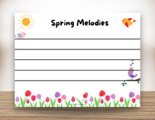 Load image into Gallery viewer, Spring Melodies Magnetic White Board
