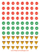 Load image into Gallery viewer, PS Sheet Traffic Signs Stickers
