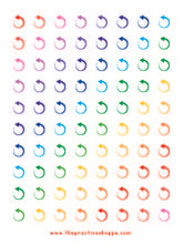 Load image into Gallery viewer, PS Sheet Circle Arrow Stickers
