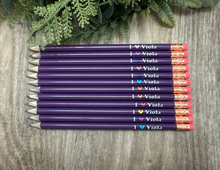 Load image into Gallery viewer, I Heart VIOLA Pencils - Purple
