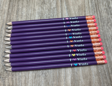 Load image into Gallery viewer, I Heart VIOLA Pencils - Purple
