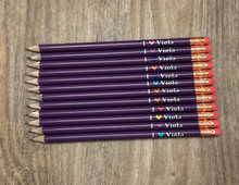 Load image into Gallery viewer, I Heart VIOLA Pencils - Purple
