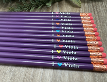 Load image into Gallery viewer, I Heart VIOLA Pencils - Purple
