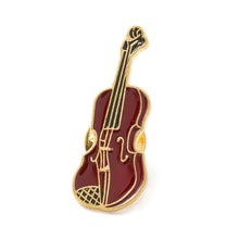 Load image into Gallery viewer, Violin Enamel Pin
