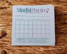 Load image into Gallery viewer, Mindful Practice Metronome Charting Post-It Notes
