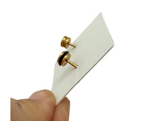 Load image into Gallery viewer, Stainless Steel Eighth Note Post Earrings Gold - Screwback
