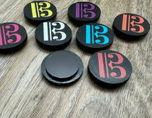 Load image into Gallery viewer, 1&quot; Black Alto Clef Magnets - set of 8
