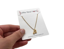 Load image into Gallery viewer, Stainless Steel Glitter Beamed Eighth Notes Necklace
