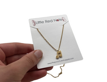 Load image into Gallery viewer, Stainless Steel Glitter Beamed Eighth Notes Necklace
