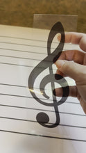 Load and play video in Gallery viewer, Silicone Clef and Sharps/Flats Stickers
