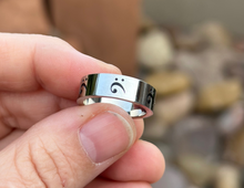 Load image into Gallery viewer, Stainless Steel Bass Clef Ring
