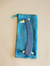 Load image into Gallery viewer, Pure Mulberry Silk Should Rest Bag - Emerald Nocturne
