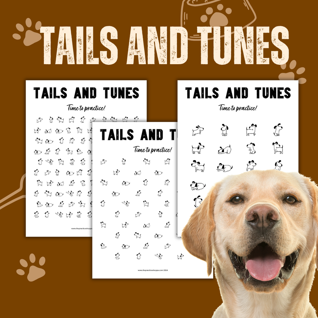 Tails and Tunes Practice Chart (Digital Download)