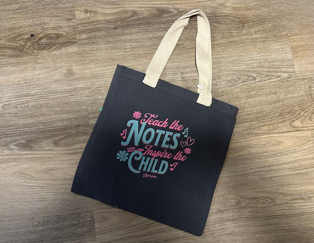 Charcoal Inspire the Child Tote Bag