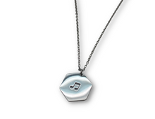 Load image into Gallery viewer, PS Stainless Steel Hexagon Notes Necklace
