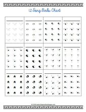 Load image into Gallery viewer, 12 &amp; 16 Song Review Charts Bundle (Digital Download)

