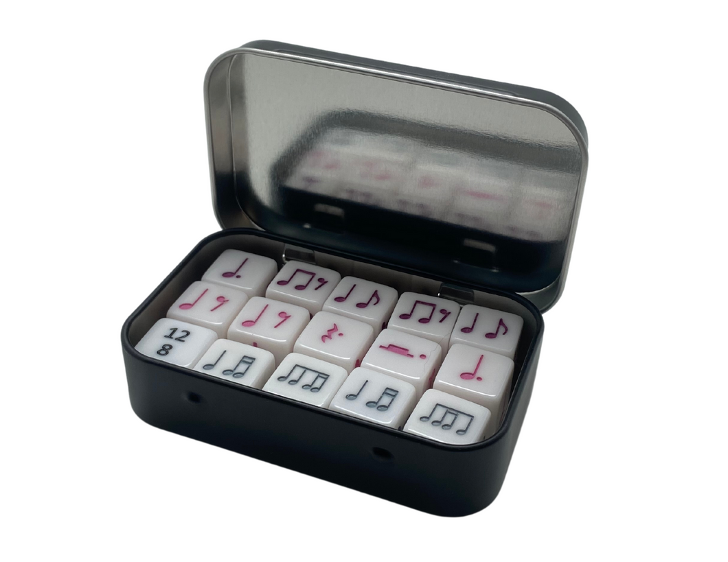 16 mm Triple Compound Rhythm Dice Set with Box