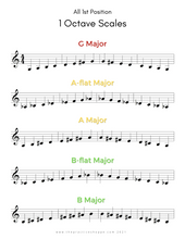 Load image into Gallery viewer, All 1 Octave Scales for Violinists (Digital Download)
