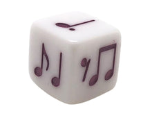 Load image into Gallery viewer, 16 mm Triple Meter Notes Dice Variety - set of 6
