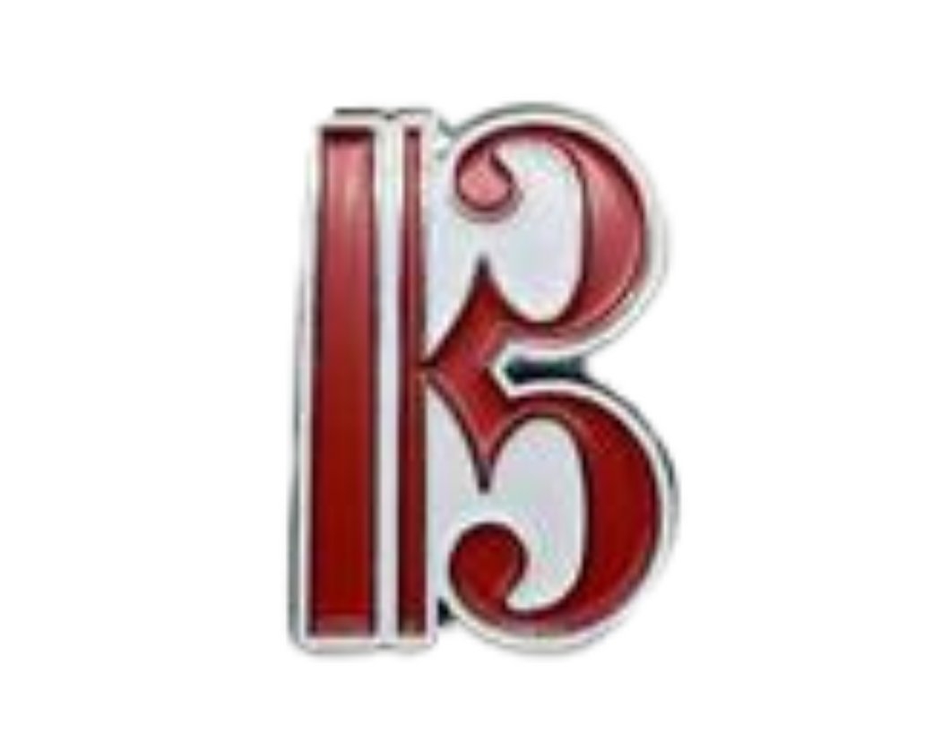 Alto Clef Enamel Pin - Red