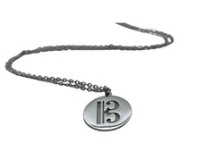 Load image into Gallery viewer, PS Stainless Steel Disc Alto Clef Necklace - Silver
