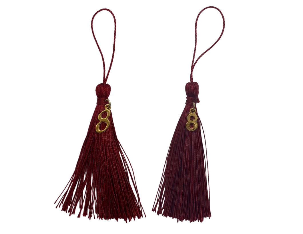 Graduation Tassel - Book 8 - Cranberry Red