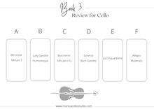 Load image into Gallery viewer, Review Charts for Cello
