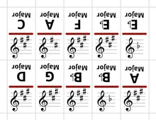 Load image into Gallery viewer, Basic Key Signature Dominoes (Digital Download)
