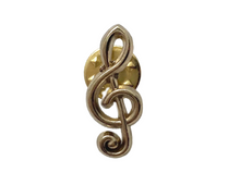 Load image into Gallery viewer, Treble Clef Lapel Pin
