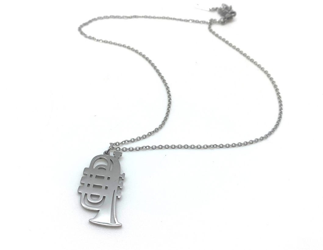 Stainless Steel Trumpet Necklace