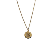 Load image into Gallery viewer, PS Stainless Steel Disc Alto Clef Necklace - Gold
