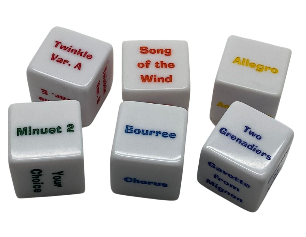 Suzuki Violin Dice Set - Books 1-2