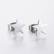 Load image into Gallery viewer, Stainless Steel Post Earrings Star Solid
