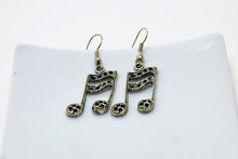 Load image into Gallery viewer, Dangle Fish Hook Tibetan Sixteenth Note Earrings
