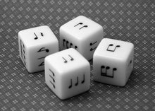 Load image into Gallery viewer, 25 mm Rhythm Dice - Set of 4
